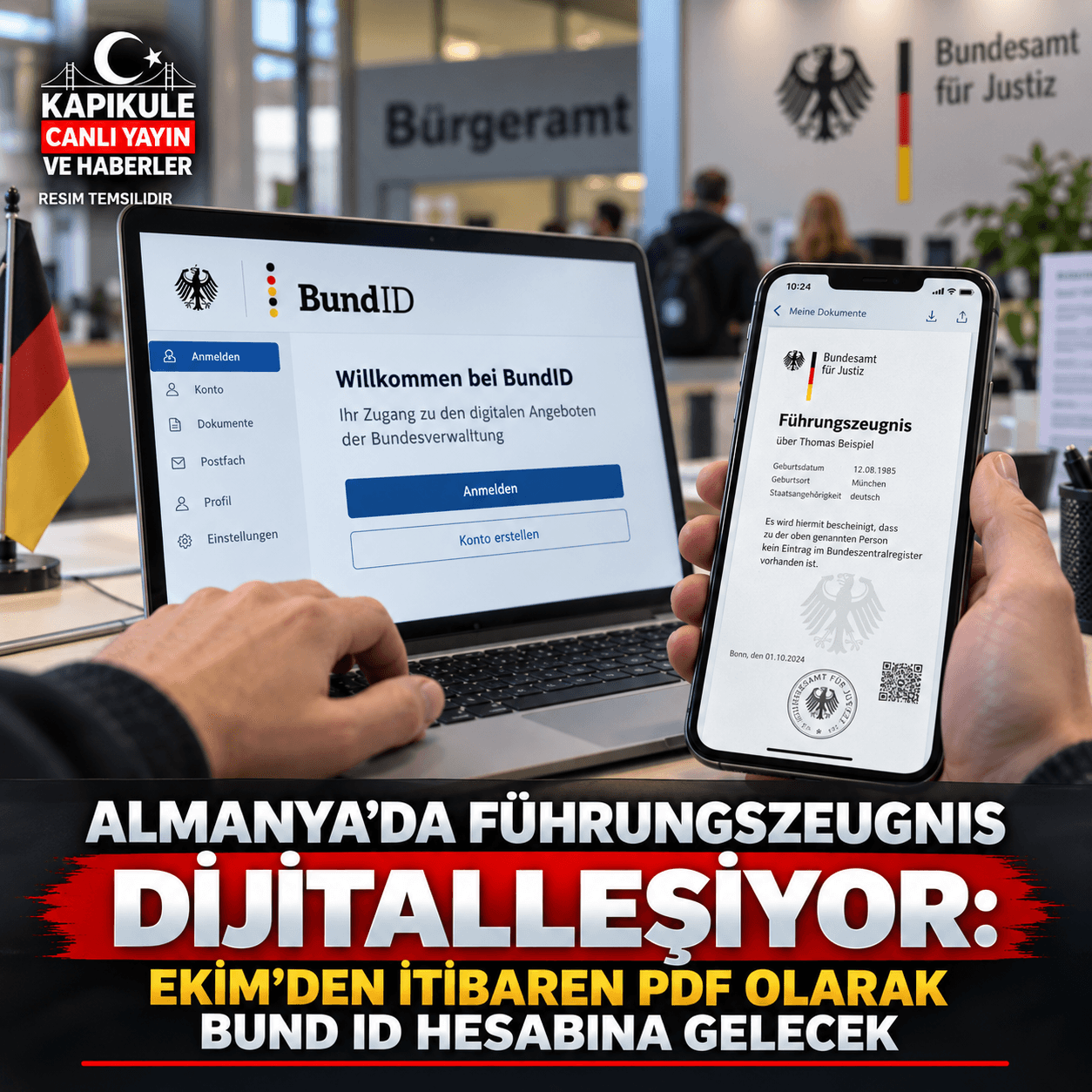 Almanya’da Führungszeugnis Artık Dijital Alınabilecek